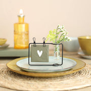 Ideas 4 seasons standaard met clip en vaas ''thank you'' met buis 12x2,5x8cm - afbeelding 2