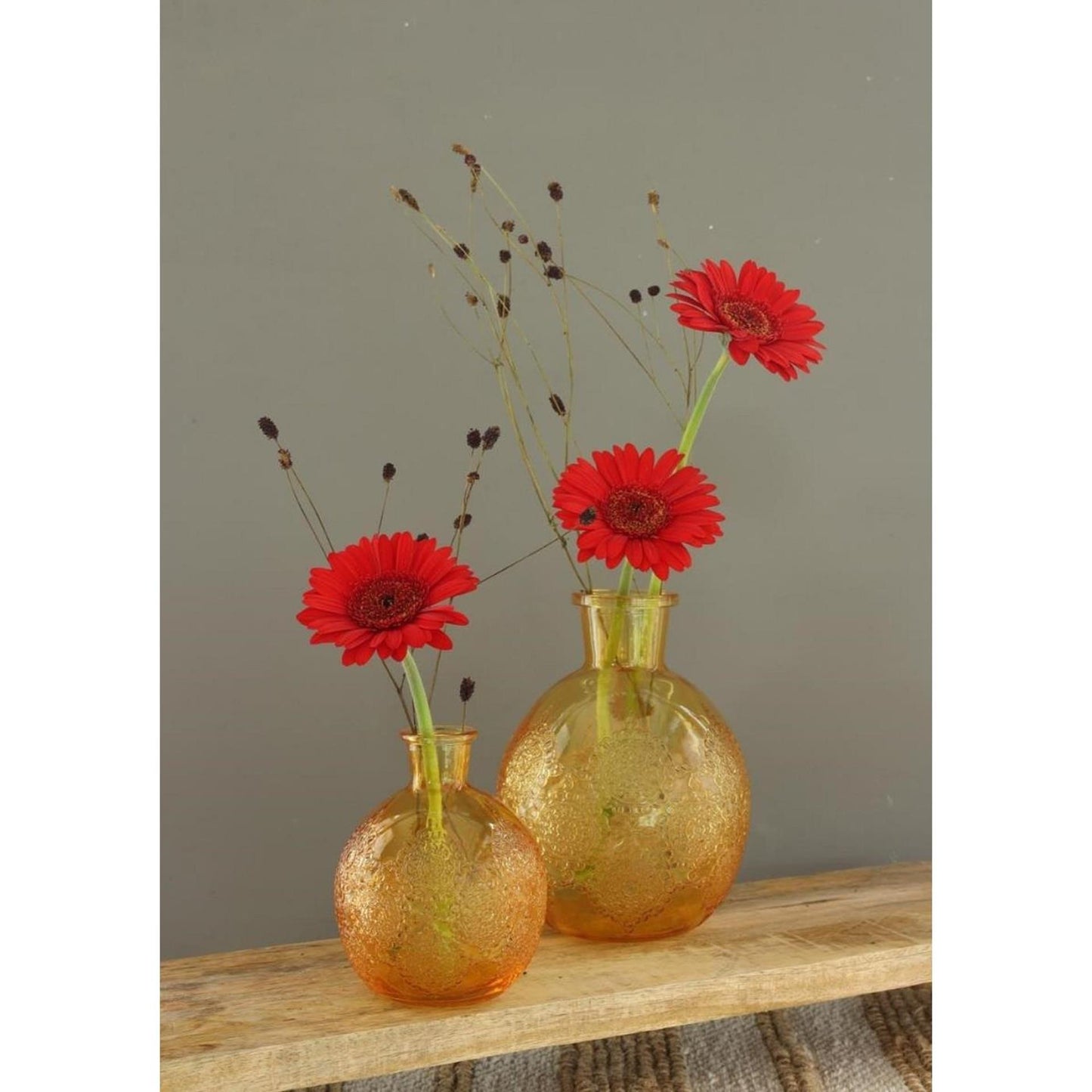 Ideas 4 seasons vaas bologna oker ø9,5xh12cm