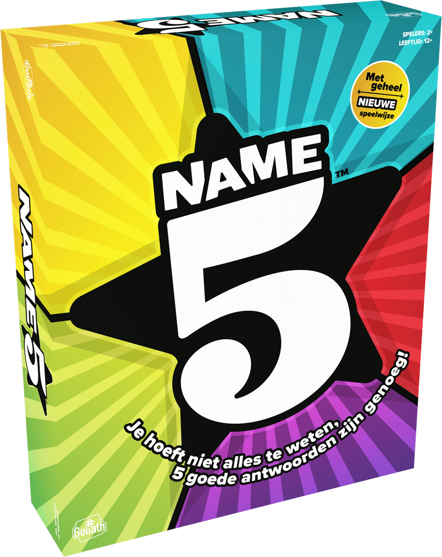 Goliath name 5 bordspel - bordspellen - gezelschapsspel