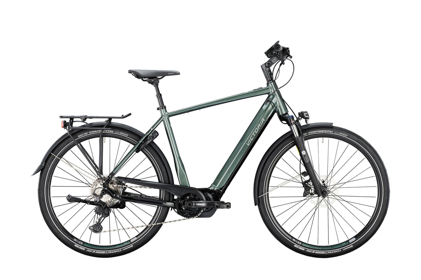 Victoria elektrische trekkingfiets etouring 12.9 mod. 22 ebike vict. e-tour. 12.9 28 55 diam. 11sp green