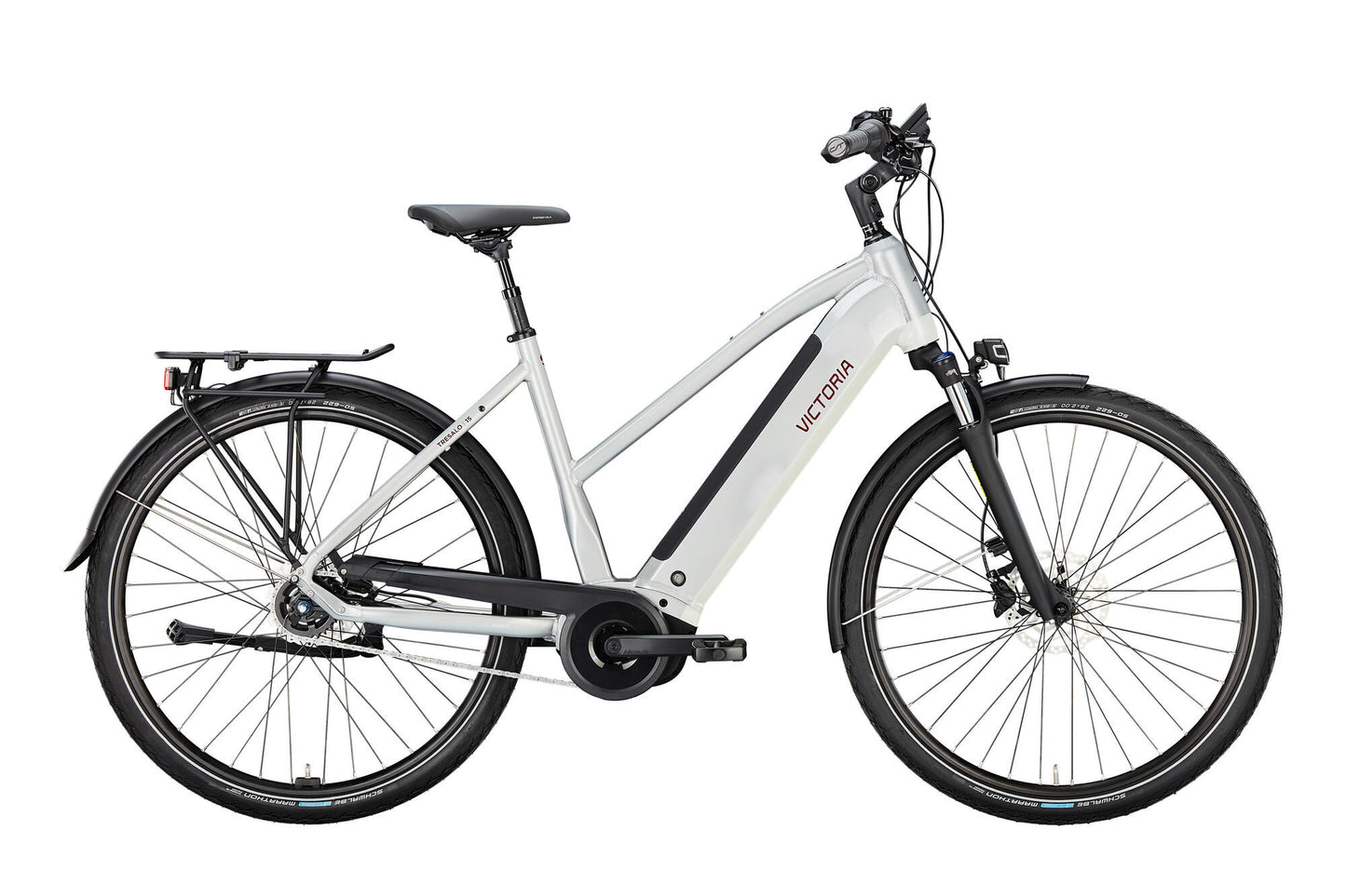 Victoria elektrische trekkingfiets tresalo 15 (#1) ebike vict. tresalo 15 28 48 5sp fh trap. silver