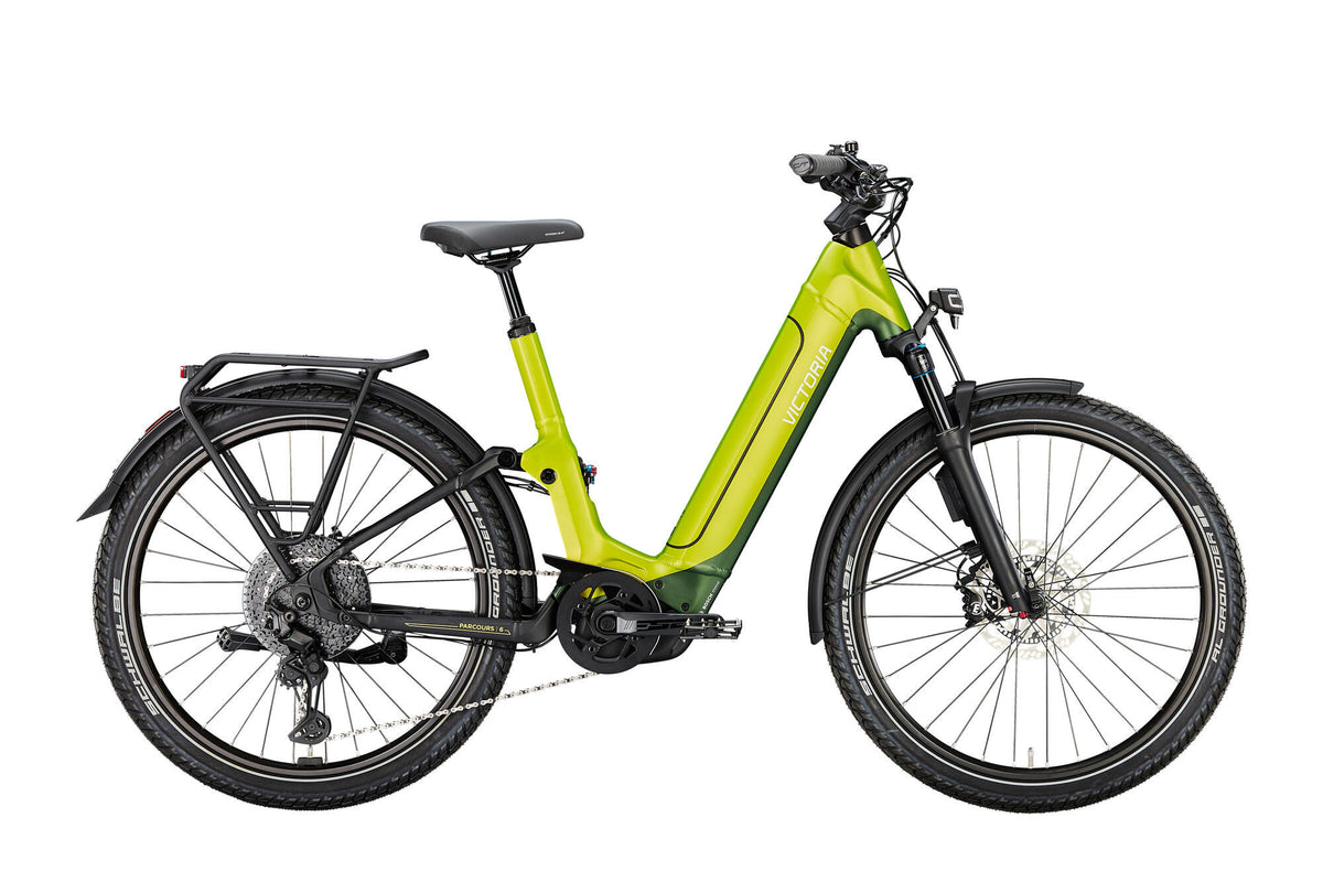Victoria elektrische full suspension parcours 6 (#1) ebike vict. parcours 6 28 46 11sp wave green