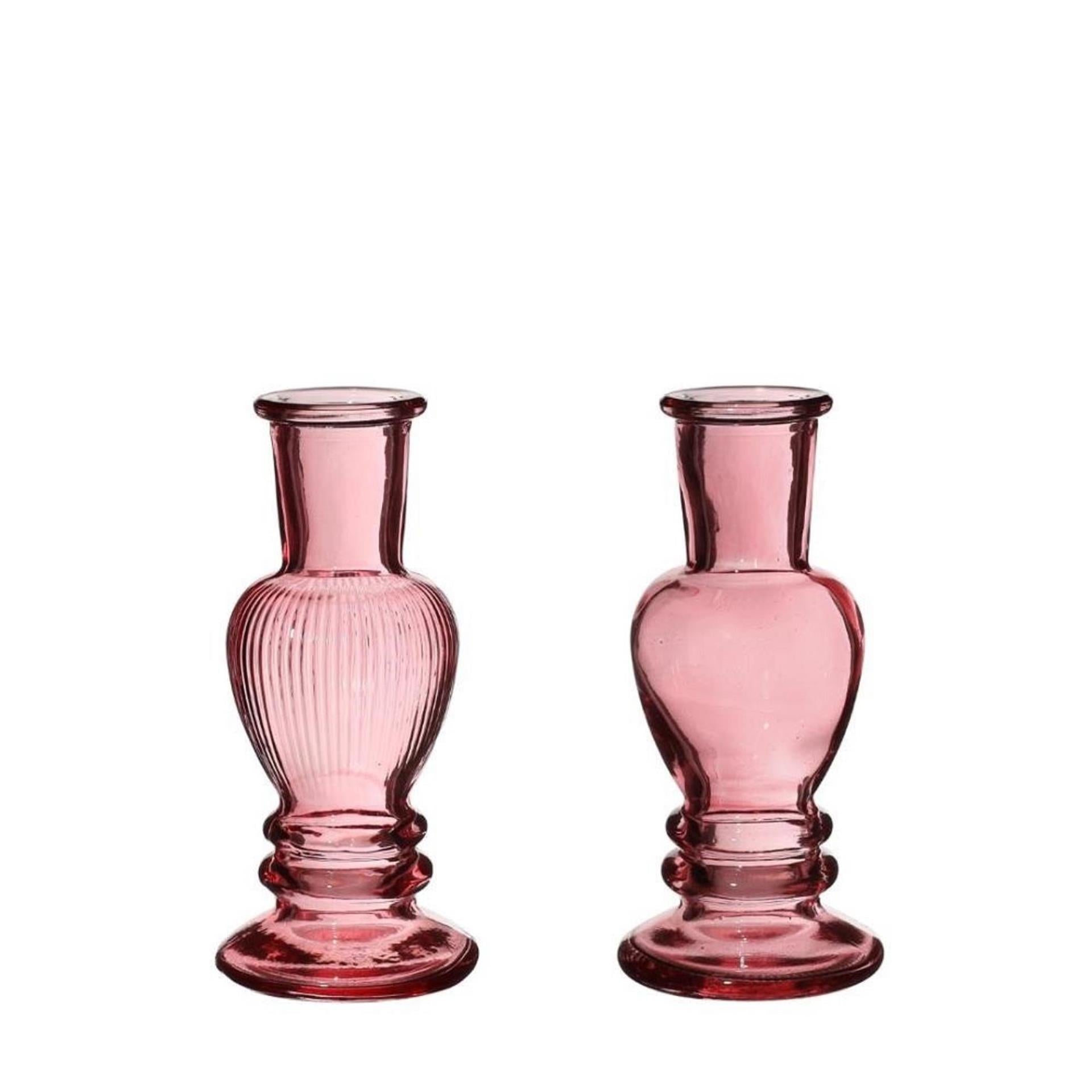 Ideas 4 seasons kandelaar venice roze ø5xh11,3cm