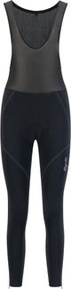 Rogelli liona dames lange fietsbroek - zeem - bretels - zwart