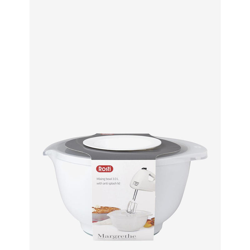 Rosti margrethe beslagkom 3l met deksel wit