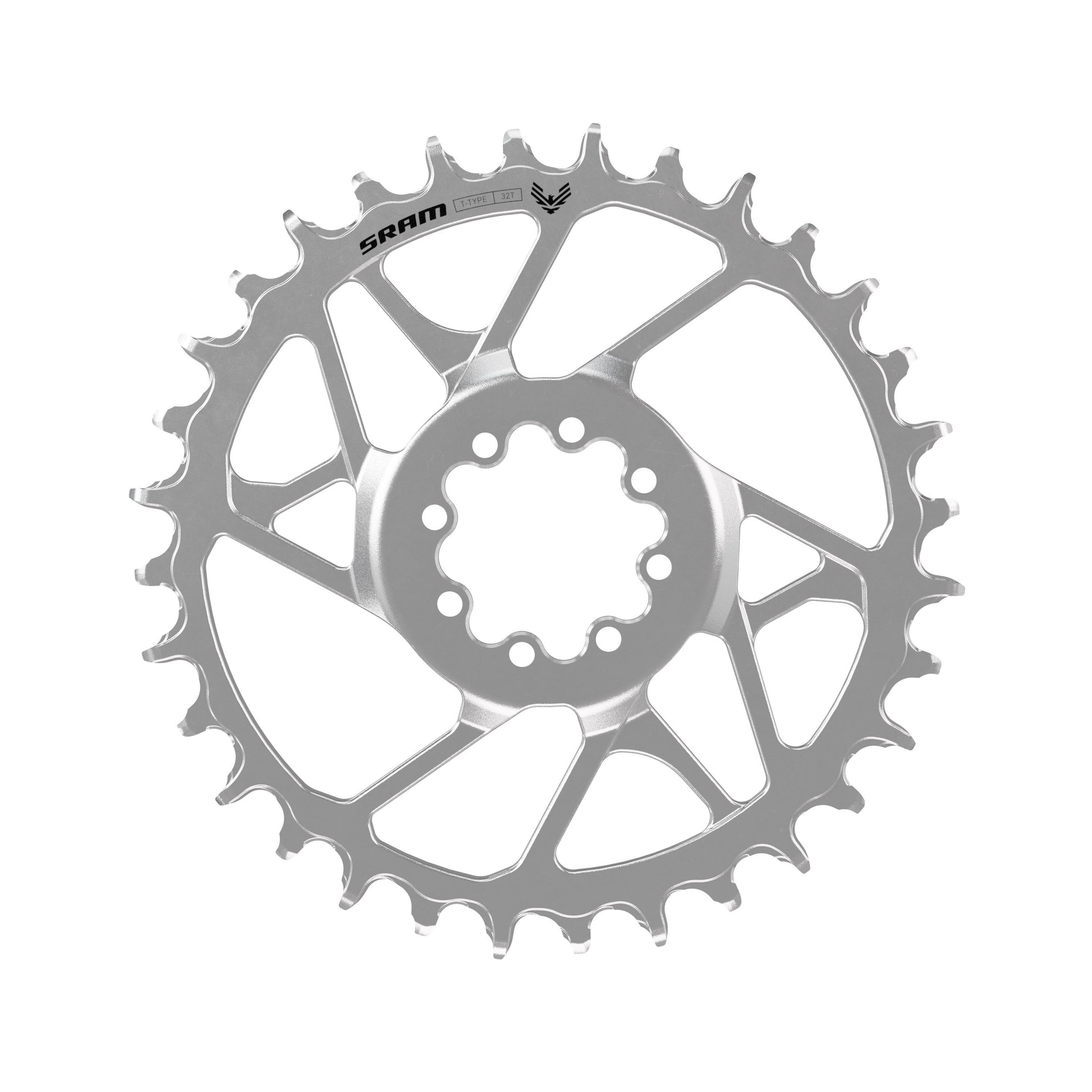 Sram kettingblad eagle t-type zilver 32t staal dm 3mm offset eagle 90