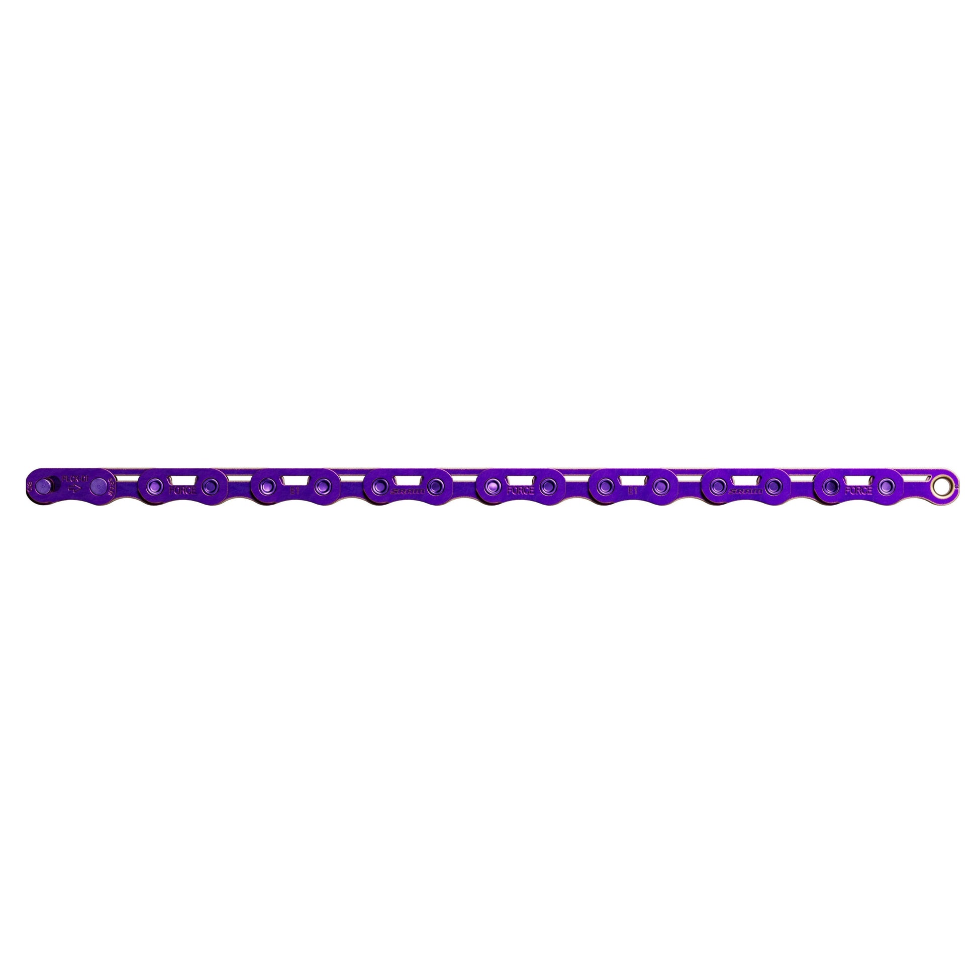 Sram ketting force e1 flattop 12 13speed 114 links with powerlock paars