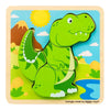 Bigjigs houten vormenpuzzel t-rex - 4st.