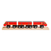 Bigjigs houten posttrein - 5dlg.