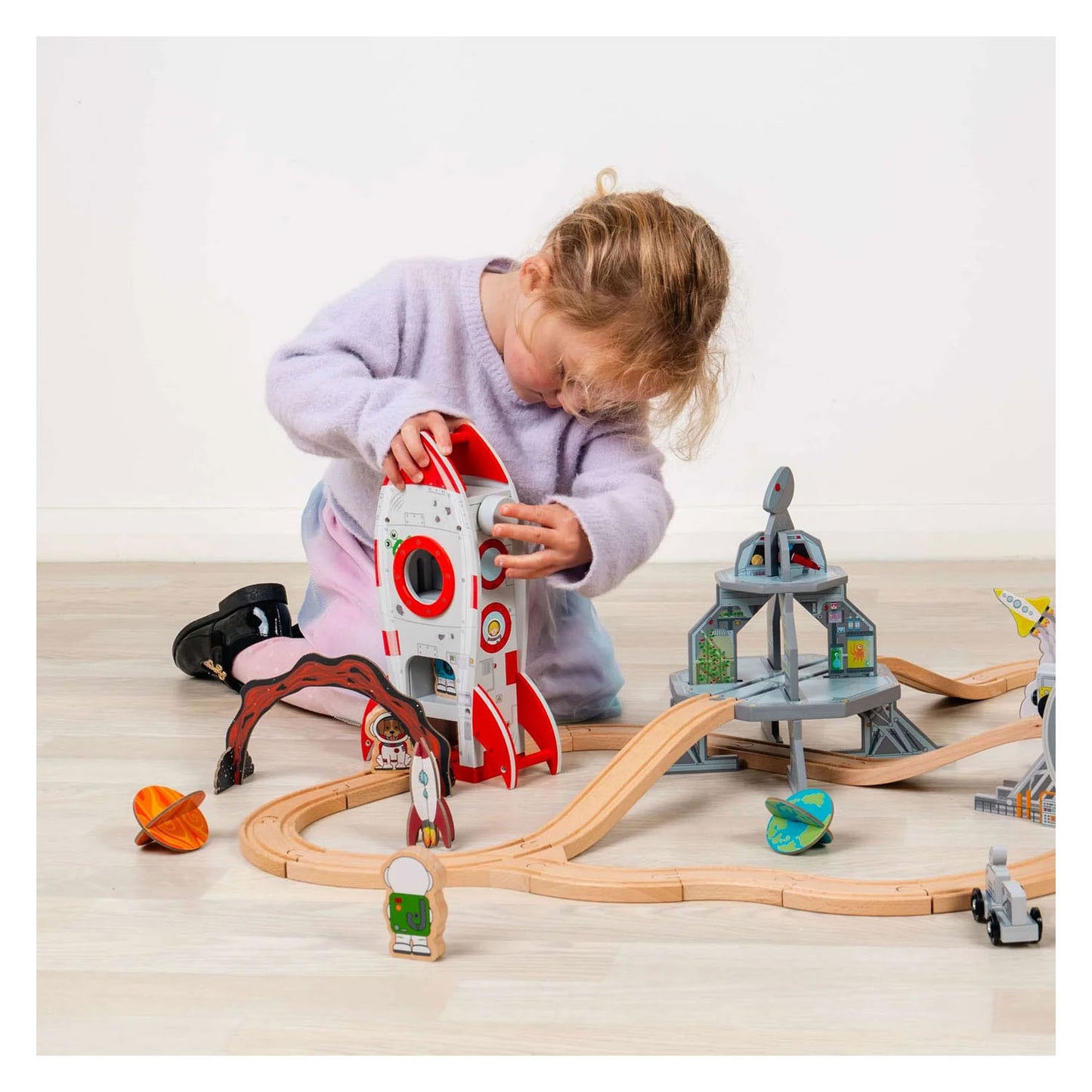 Bigjigs houten rails - raket