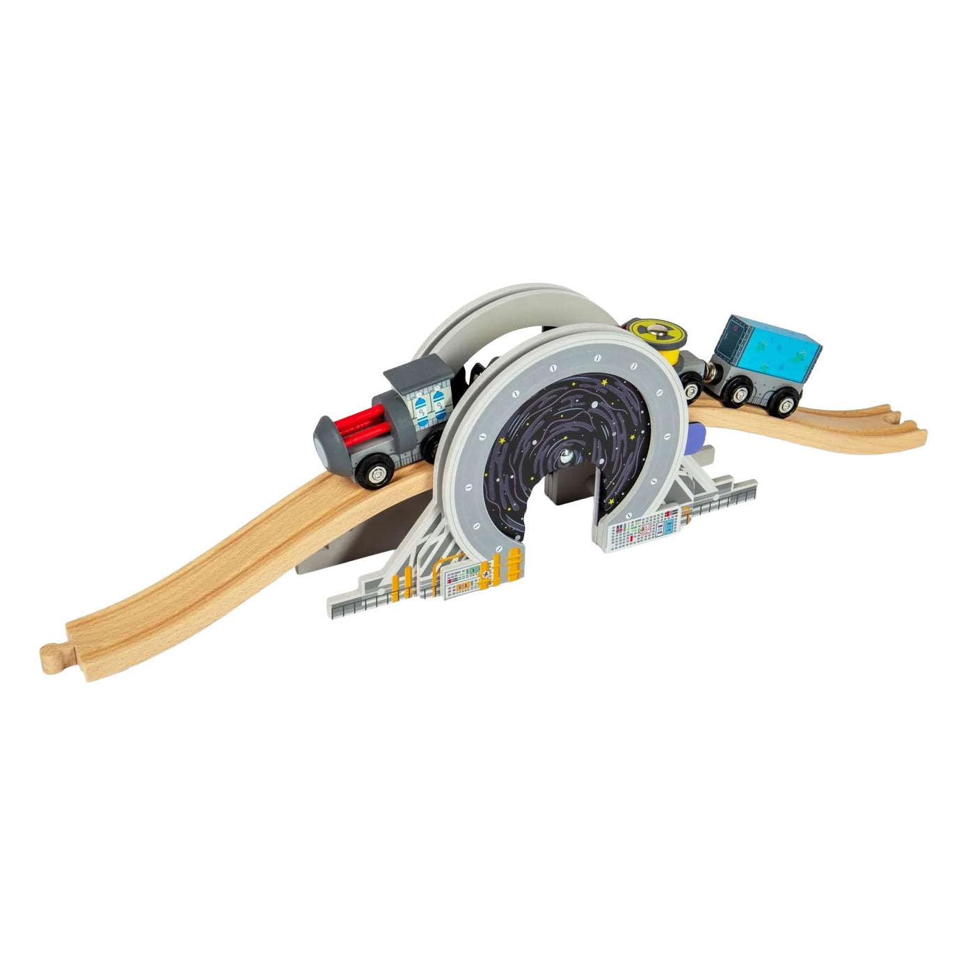 Bigjigs houten rails - ruimtebrug
