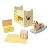 Bigjigs houten poppenhuis meubels kinderkamer - 5dlg.