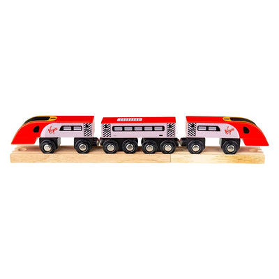 Bigjigs houten trein virgin pendolino - 5dlg.