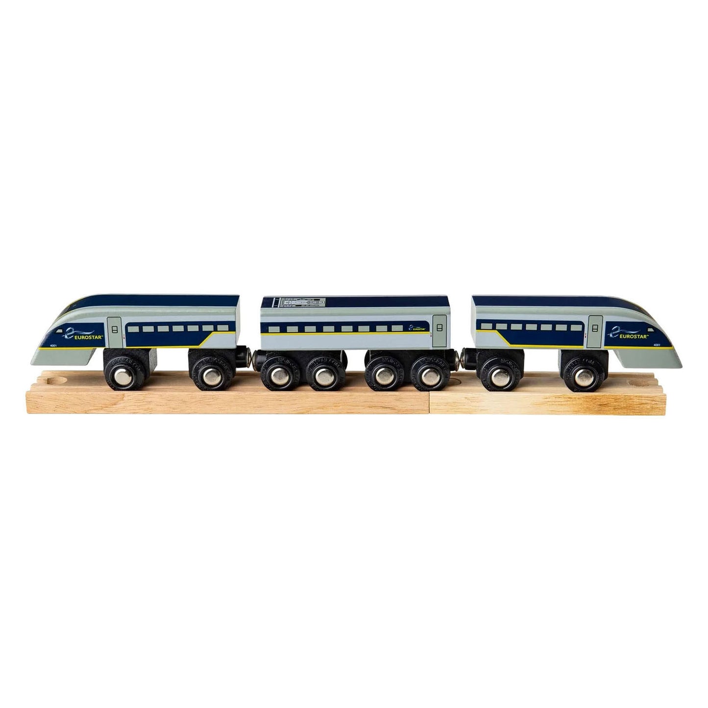 Bigjigs houten trein eurostar e320 - 5dlg.