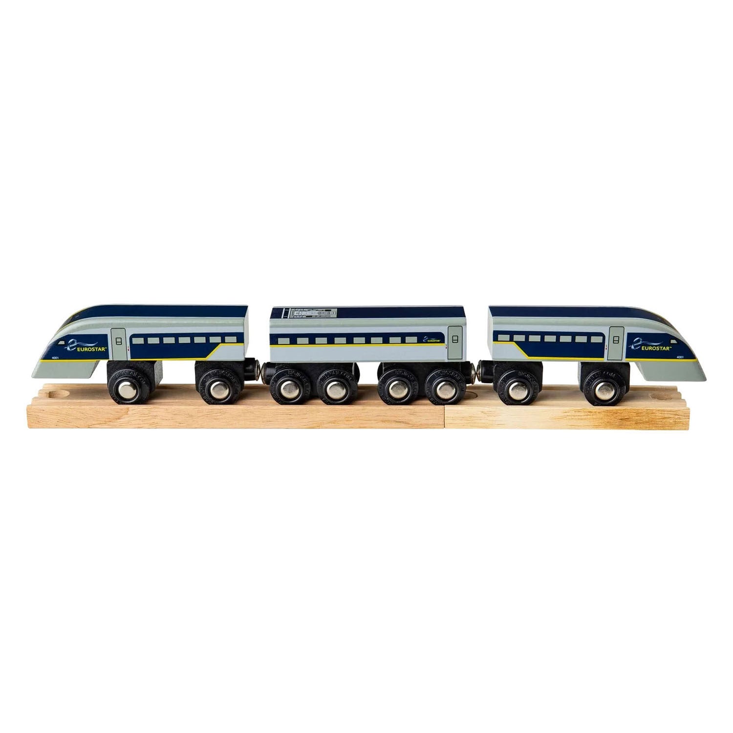 Bigjigs houten trein eurostar e320 - 5dlg.