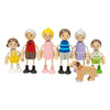 Bigjigs houten poppenhuis familie - 7dlg.
