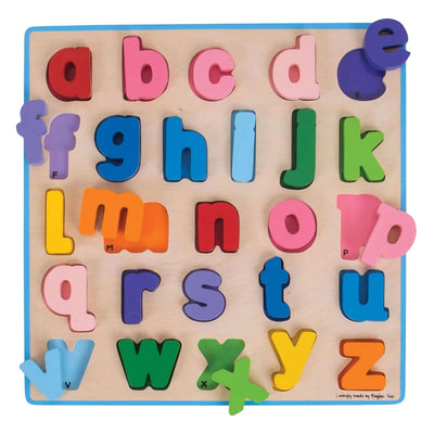 Bigjigs houten alfabet puzzel - 26dlg.