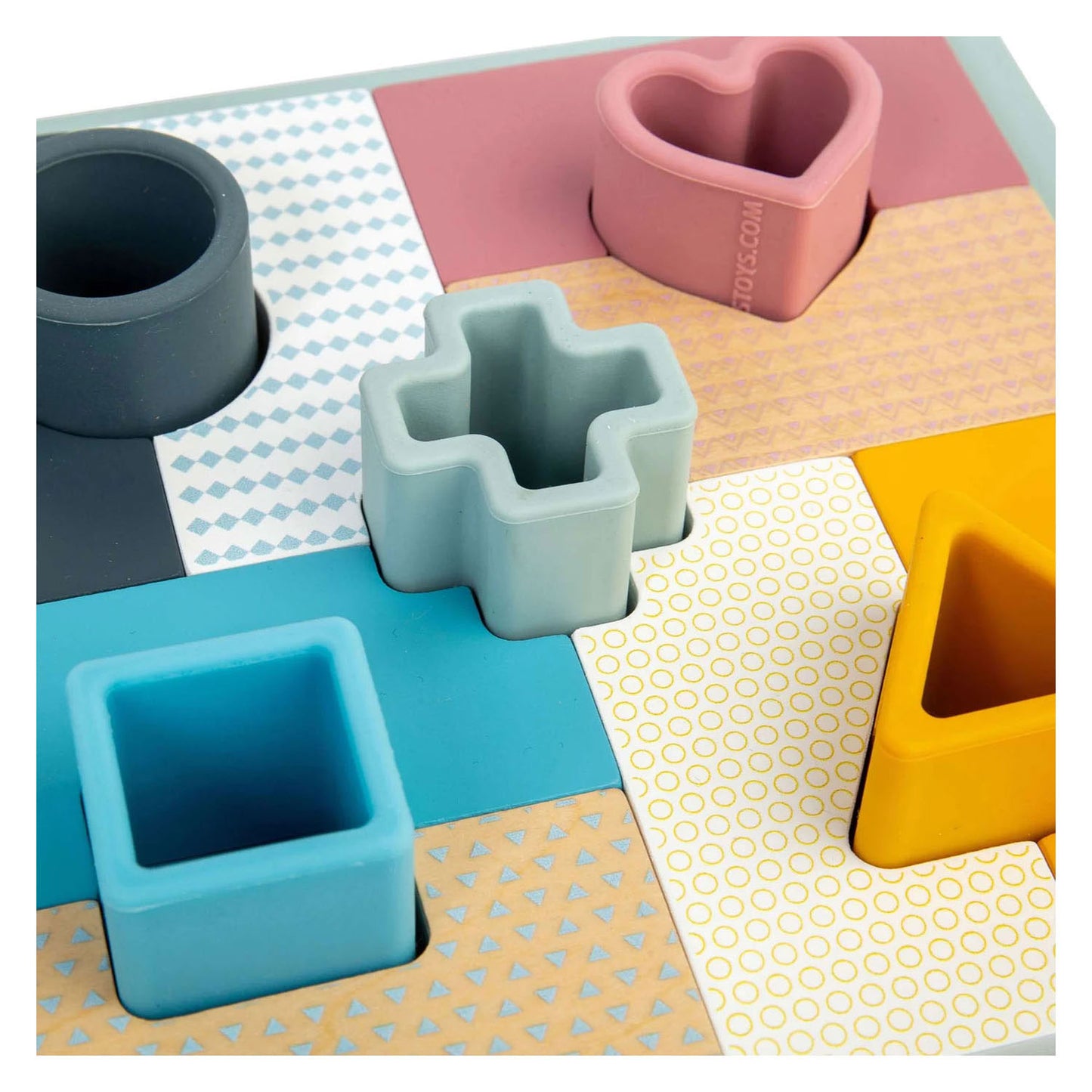 Bigjigs houten mozaiekpuzzel - 14st.