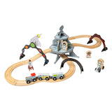 Bigjigs houten treinset ruimtevaart - 40dlg. - afbeelding 2