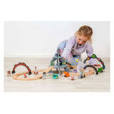 Bigjigs houten treinset ruimtevaart - 40dlg. - afbeelding 3