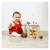 Bigjigs houten vormenstoof met kralenspiraal - 5dlg. - afbeelding 4
