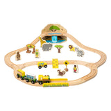 Bigjigs houten treinset safari - 38dlg. - afbeelding 1