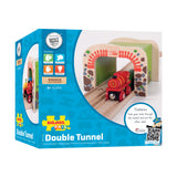 Bigjigs houten rails - dubbelspoor tunnel - afbeelding 2