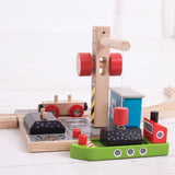 Bigjigs houten treinrails - haven kolen laadstation - afbeelding 4