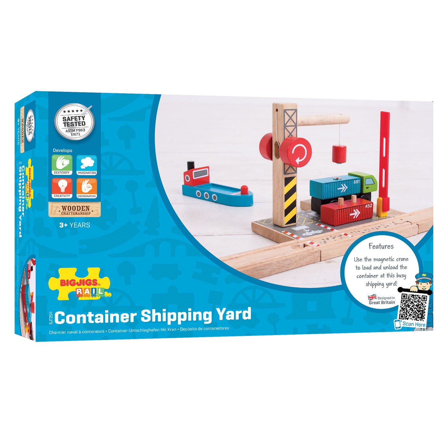 Bigjigs houten rails - container scheepswerf