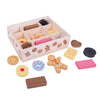 Bigjigs toys - houten box met koekjes