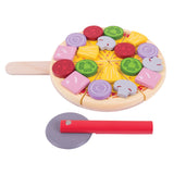 Bigjigs speelgoedeten - pizza snijden - afbeelding 4