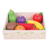 Bigjigs houten kistje met fruit, 9dlg. - afbeelding 1