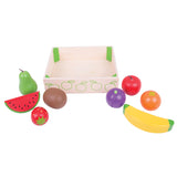 Bigjigs houten kistje met fruit, 9dlg. - afbeelding 4