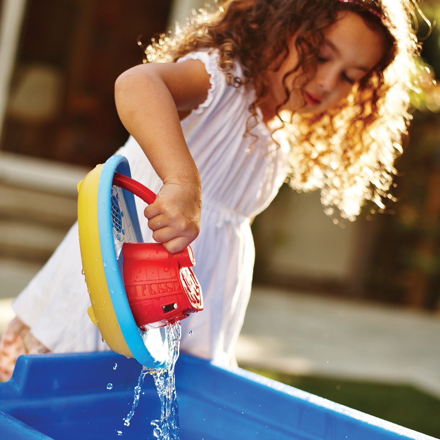 Green toys sleepboot gieter boot water