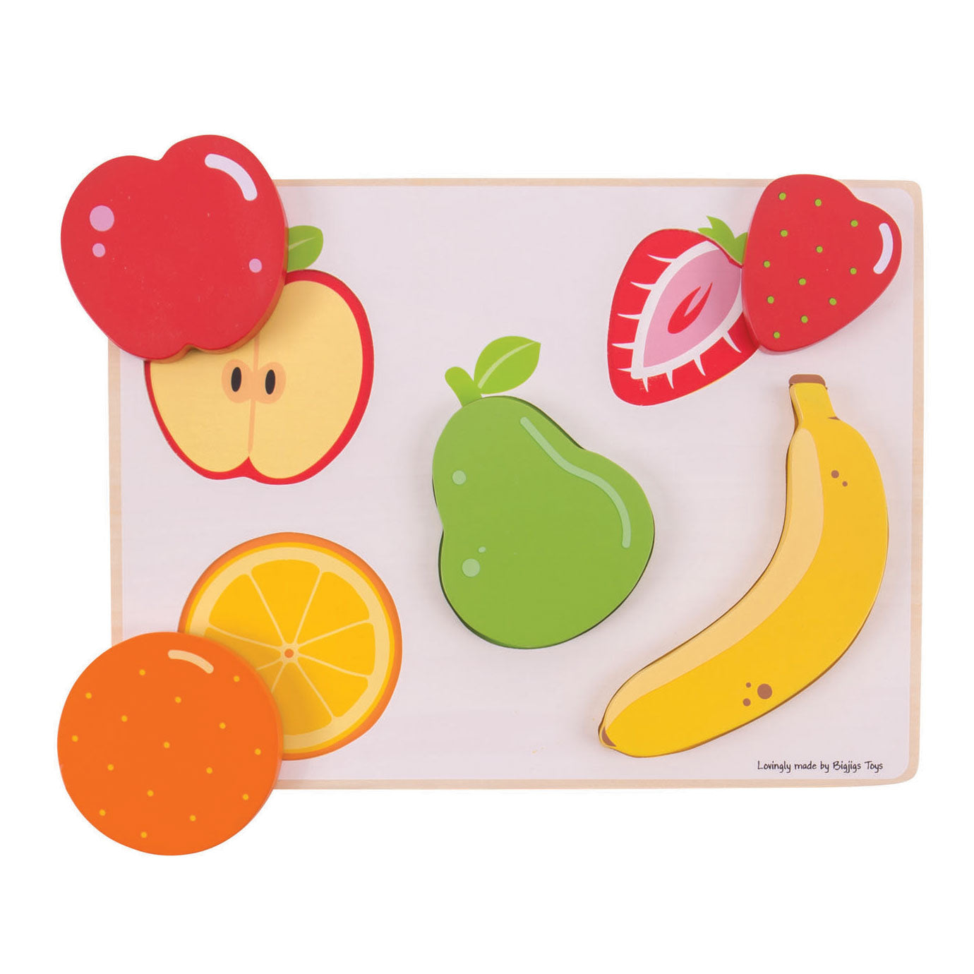 Bigjigs Houten Puzzel Fruit, 5dlg.