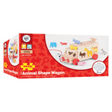 Dierenverzameling bigjigs houten vormendoos vrachtwagen, 11dlg. - afbeelding 2
