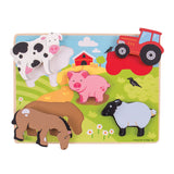 Bigjigs houten puzzel boerderij, 5dlg. - afbeelding 2