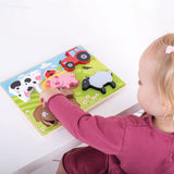 Bigjigs houten puzzel boerderij, 5dlg. - afbeelding 4