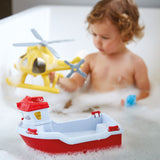 Green toys reddingsboot met helikopter - afbeelding 3