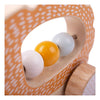 Bigjigs toys bigjigs houten duw egel, 100%fsc