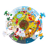 Bigjigs vier seizoenen ronde vloerpuzzel - afbeelding 2