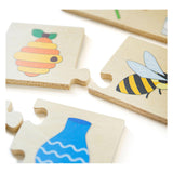 Bigjigs houten legpuzzel dingen die samengaan, 32st. - afbeelding 2