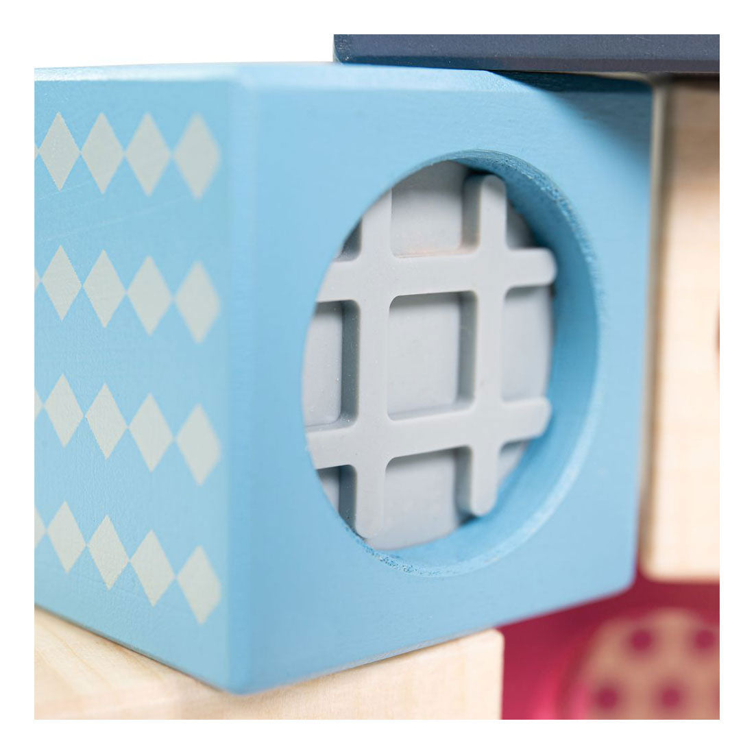 Bigjigs houten zintuigen bouwblokken