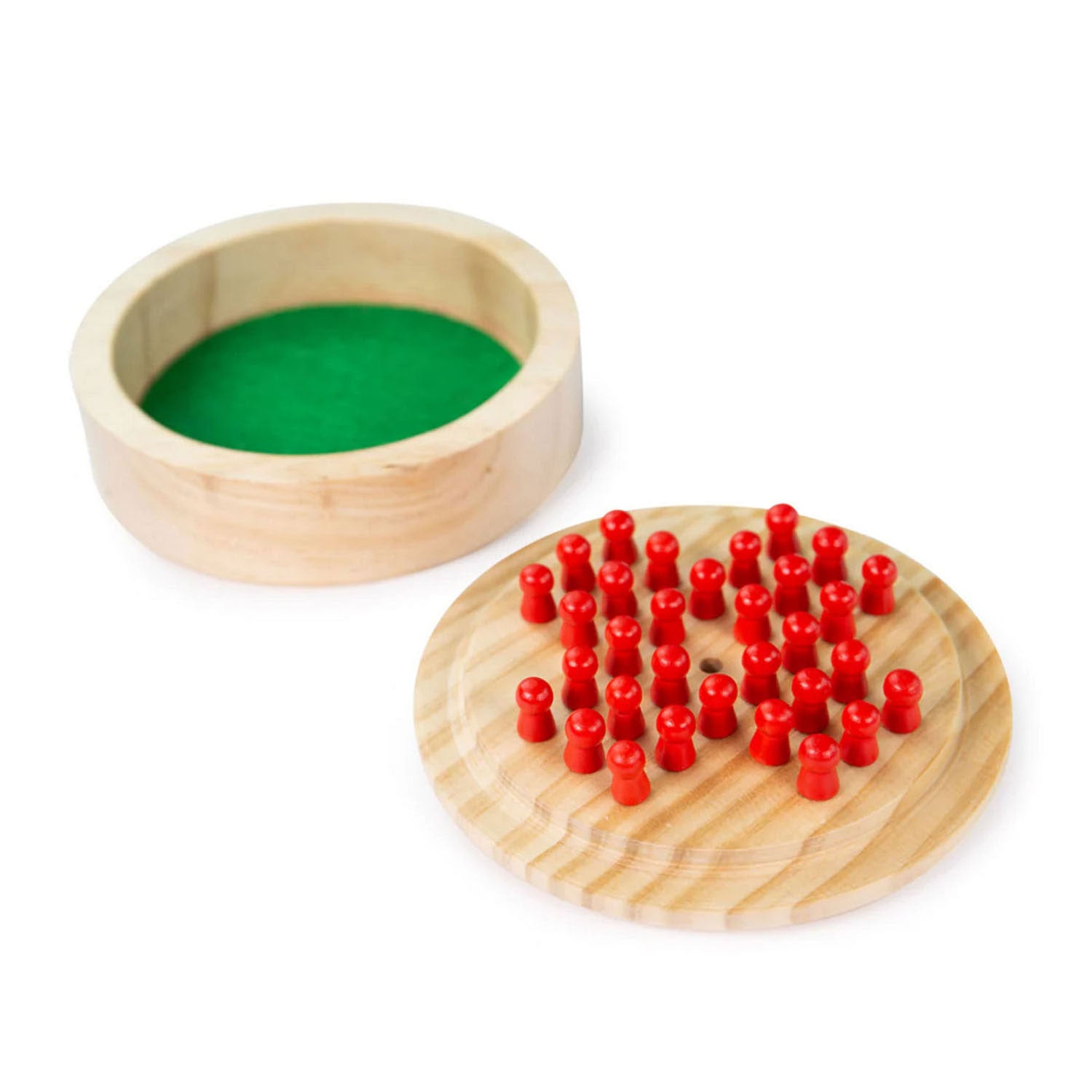 Bigjigs mini solitaire houten spel