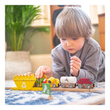 Bigjigs Houten Trein Constructie met Lading - afbeelding 2