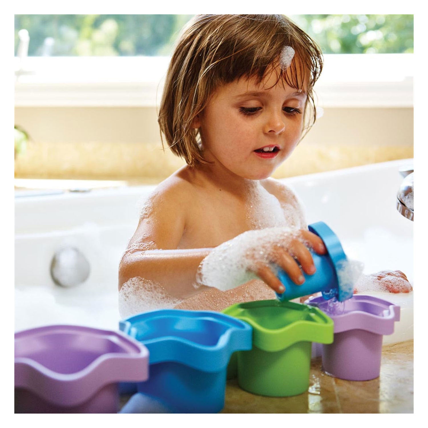 Green toys stapelaar bekers - sterretjes
