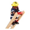 Tidlo houten poppenhuis poppen brandweermannen, 4st.