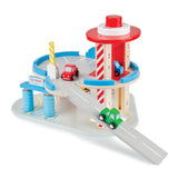Bigjigs Houten Garage met Wasstraat - afbeelding 2