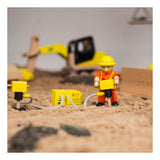 Tidlo houten poppenhuis bouwvakkers constructie materiaal, 13dlg. - afbeelding 3