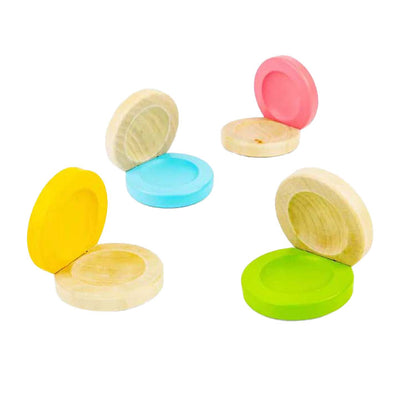 Bigjigs houten castagnette kleur